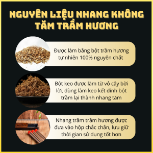 Nguyên liệu làm nhang không tăm