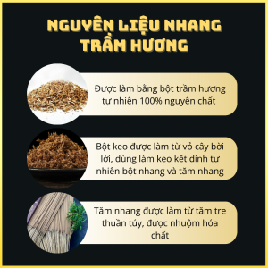 Nhiên liệu tạo nên nhang trầm hương