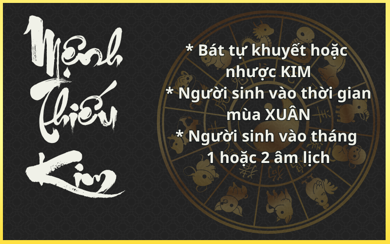 Cách Bù Kim cho người mệnh Thiếu Kim