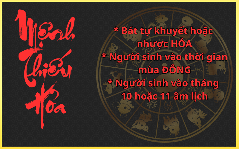 Cách Bù Hỏa cho người mệnh Thiếu Hỏa