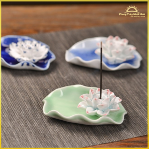 Đĩa Cắm Nhang Trầm Gốm Men (4)