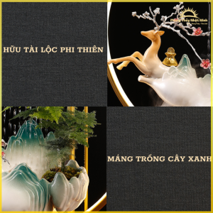 Thác Nước - Khói Trầm Hương Hươu Tài Lộc Phi Thiên (2)